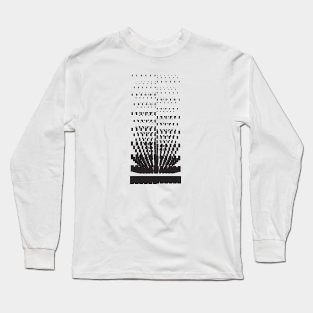 Galaxy geometric abstract black Long Sleeve T-Shirt by carolsalazar